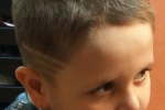 Детская стрижка с элементом Hair tattoo